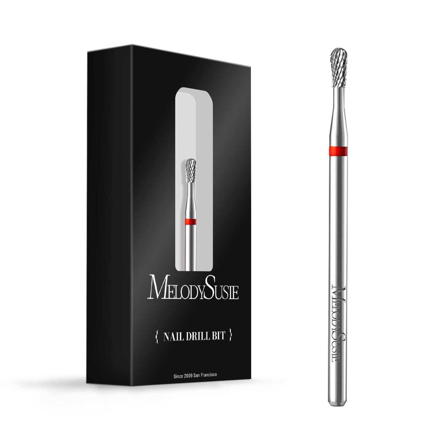 MelodySusie Cuticle Clean Nail Drill Bit 3/32'', Professional Safety Carbide Under Nail Cleaner Nail Bit for Cuticle Dead Skin Nail Prepare, Two Way Beauty and Personal Care MelodySusie Default Title