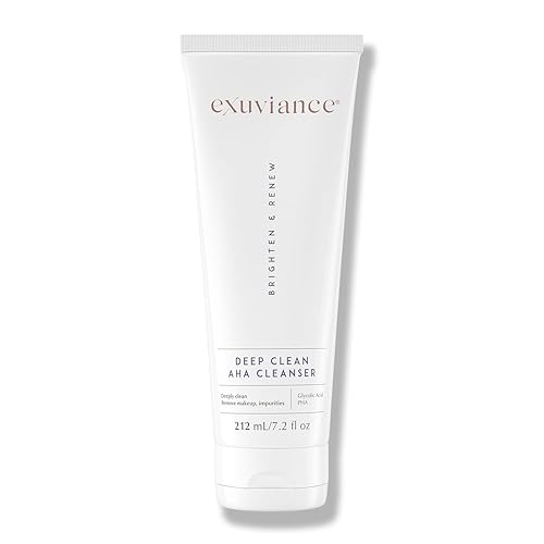 EXUVIANCE Deep Clean AHA Foaming Face Cleanser and Makeup Remover with Glycolic Acid, Soap-Free, 7.2 fl. oz. Beauty & Personal Care EXUVIANCE