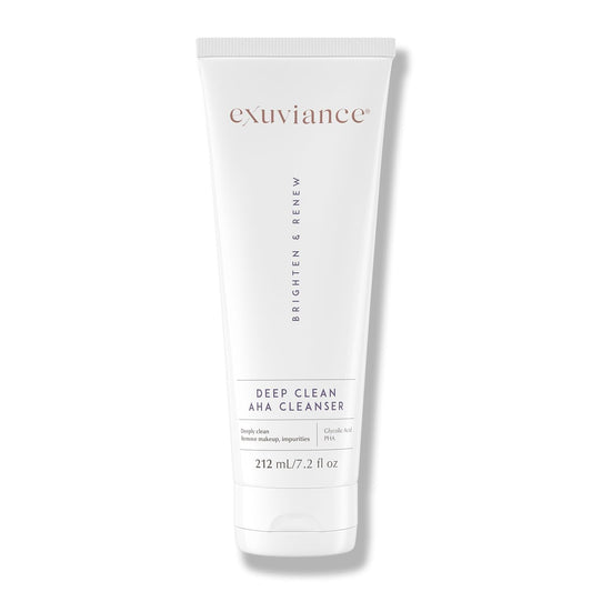 EXUVIANCE Deep Clean AHA Foaming Face Cleanser and Makeup Remover with Glycolic Acid, Soap-Free, 7.2 fl. oz. Beauty & Personal Care EXUVIANCE