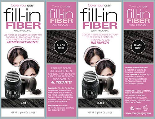 Cover Your Gray Pro Fill-In Fibers with Procapil - Black Beauty & Personal Care Cover Your Gray