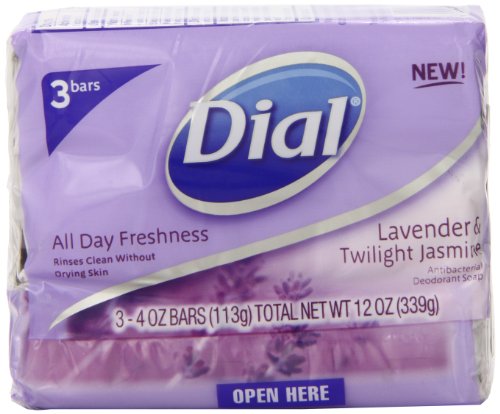 Dial Antibacterial Deodorant Soap Lavender & Twilight Jasmine - 3 CT Beauty & Personal Care Dial