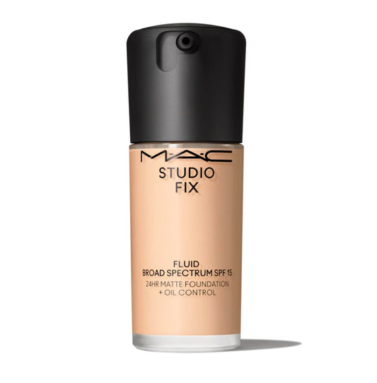 MAC Studio Fix Fluid SPF 15 24HR Matte Foundation + Oil Control NC16, Beige