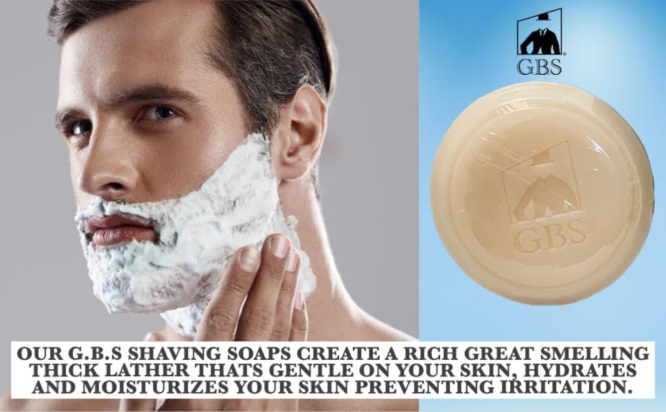 G.B.S Men's Wet Shaving Set - Chrome Synthetic Shaving Brush, Stainless Shaving Bowl with Natural Shaving Soap Beauty and Personal Care G.B.S