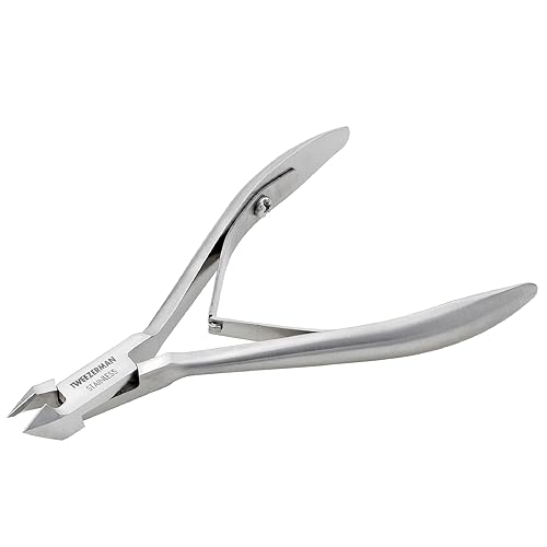 Tweezerman Rockhard Stainless Steel Cuticle Nipper, 1/2 Jaw Beauty & Personal Care Tweezerman