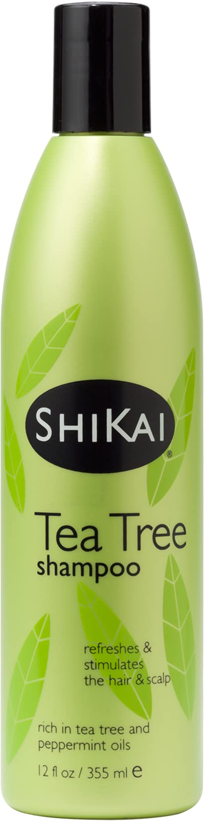 ShiKai Tea Tree Shampoo (12oz, Pack of 2) With Peppermint & Tea Tree | Refresh & Stimulate Your Scalp | Soap Free Alternative | Moisture for Daily Use Beauty & Personal Care ShiKai