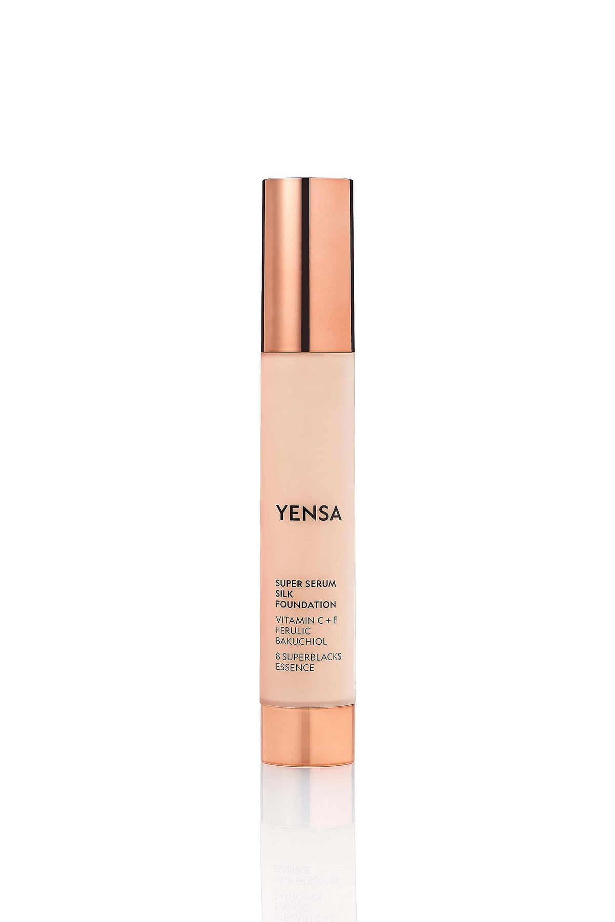 YENSA Serum Foundation Makeup - Super Silk Full Coverage Foundation Enriched with Peptides, Vitamin C & Ferulic Acid to Help Reduce Fine Lines Beauty & Personal Care YENSA