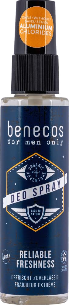 Benecos Men's Range Organic Deodorant Spray 75ml Beauty and Personal Care benecos