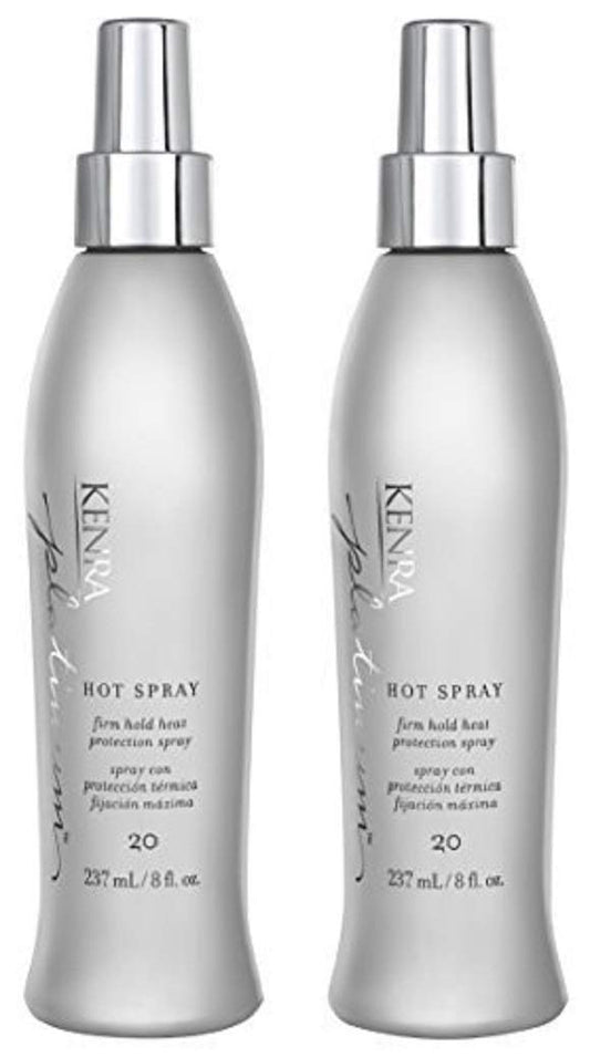 Kenra Platinum Hot Spray 20 | Heat Protection Styler | Long-Lasting, Firm Hold |Adds Vibrant Shine | Humidity & Thermal Protection |Clean Release From