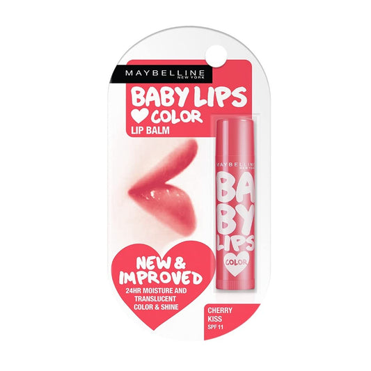 Maybelline Baby Lips Color SPF 11 Lip Balm 4g Cherry Kiss - (Indian Version) Beauty and Personal Care MAYBELLINE