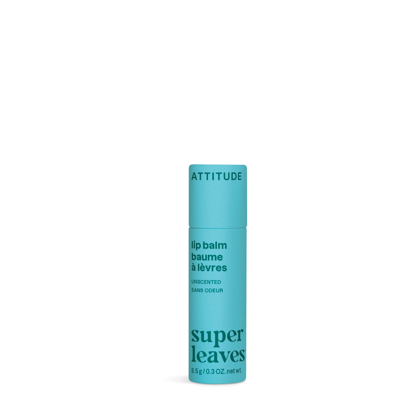 ATTITUDE Lip Balm, Fragrance-Free, Hydrating Care for Dry Lips, Shea Butter with Coconut & Castor Oils, Plastic-Free Packaging, EWG Verified, Vegan Beauty and Personal Care BIO SPECTRA ATTITUDE