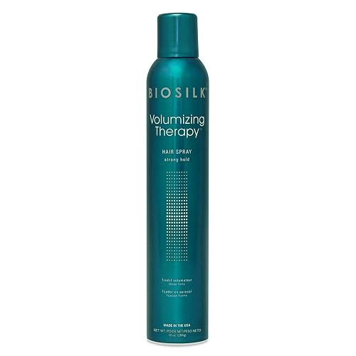 BioSilk Volumizing Therapy Strong Hold Hair Spray, Adds Volume, Strength & Shine, Long-Lasting Style, Silk & Rice Proteins, Sulfate-Free Beauty & Personal Care BioSilk