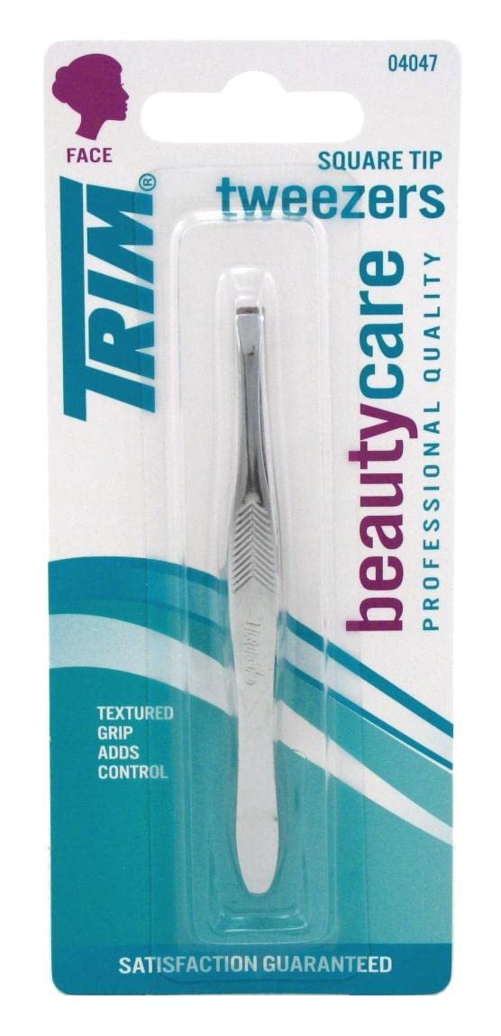 Trim Tweezr Square Size Ea Trim Square Tip Tweezers, 1 Count (Pack of 6) Beauty & Personal Care Trim