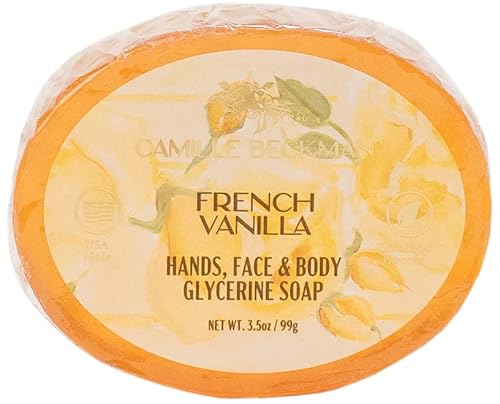 Camille Beckman French Vanilla Glycerine Bar Soap for Hands, Face and Body, 3 Bars at 3.5 Ounces Each Beauty & Personal Care Camille Beckman
