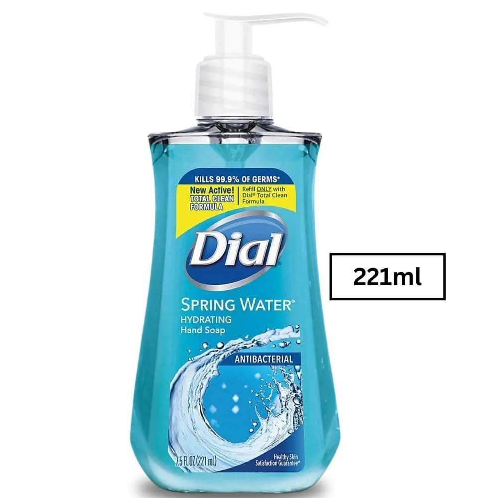 Dial Complete Antibacterial Liquid Hand Soap, Spring Water, Blue, 7.5 fl oz (Pack of 1) Beauty & Personal Care Dial