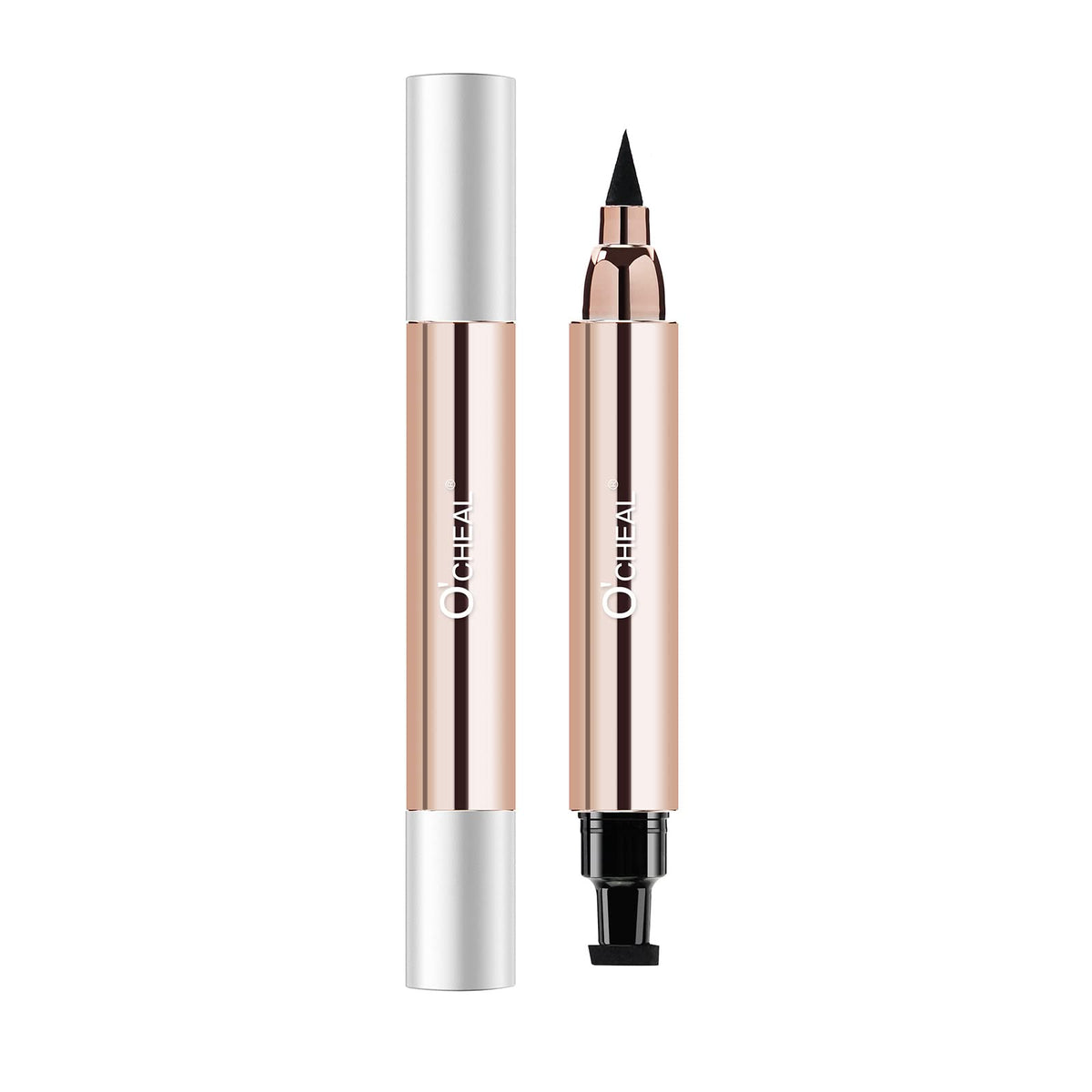 O'CHEAL 2 in 1 Professional Makeup Black Liquid Eye Liner Pencil for Women, Perfect Blend Eye Definer for Precise or Smudged Look, Premium Wing Cat… Beauty & Personal Care O'CHEAL