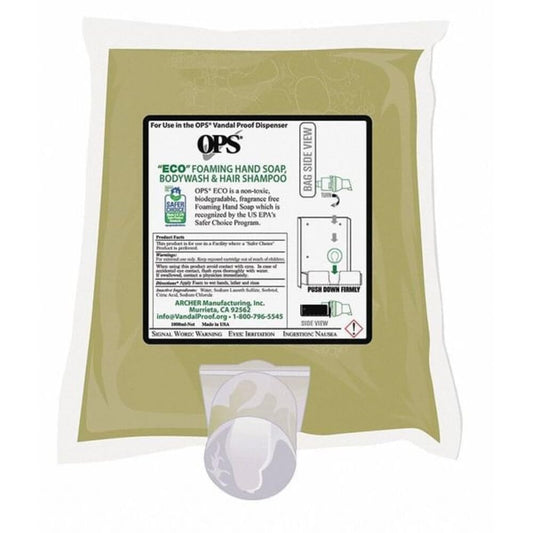 OPS 1000 mL Citrus Foam Eco Green Hand Soap Beauty & Personal Care OPSOBJECTS
