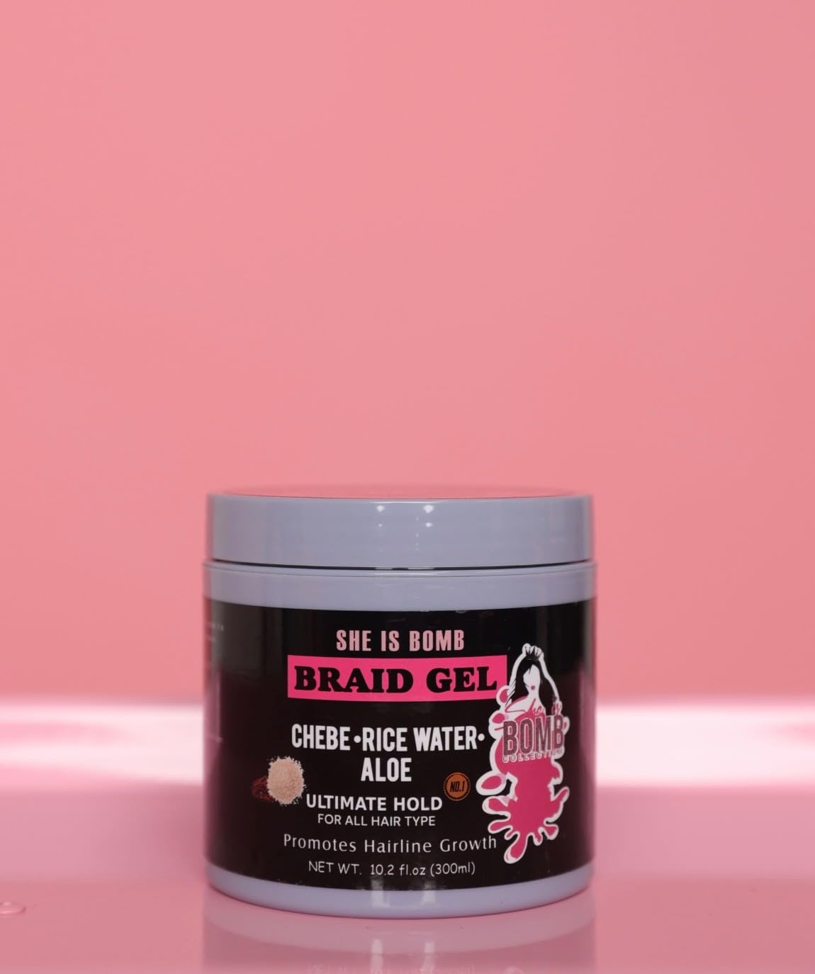 She Is Bomb BRAID GEL with CHEBE, RICE WATER, & ALOE 300ml Beauty & Personal Care she is bomb collection