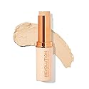 Makeup Revolution Fast Base Stick Foundation, Contour & Highlight, Flawless Skin & Matte Finish, F2 for Fair Skin Tones with Yellow Undertone, Vegan Beauty & Personal Care Makeup Revolution