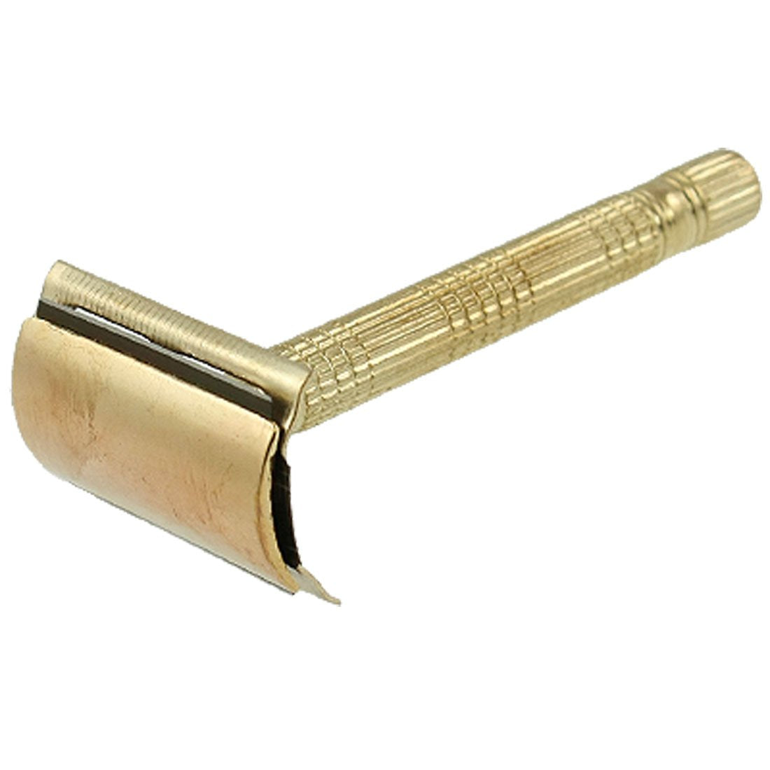 Ruilogod Men Gold Tone Metal Good performance Handle Manual Shaving Hair Hand Razor Set Beauty and Personal Care Ruilogod