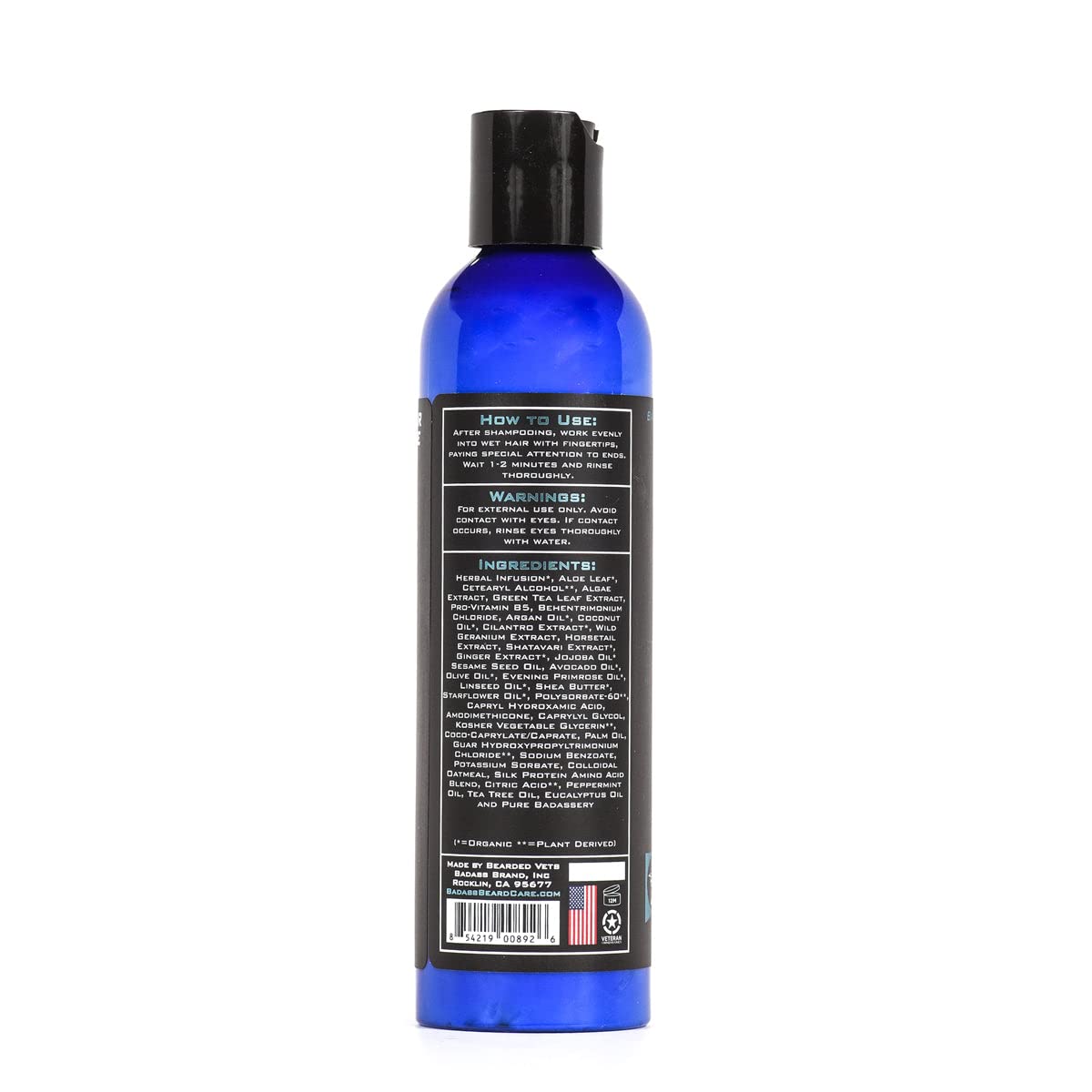Badass Beard Care Beard Conditioner For Men - MINT, EUCALYPTUS & TEA TREE, 8oz - Made of Natural Ingredients for A Healthy, Soft, & Itch Free Beard Beauty & Personal Care Badass Beard Care