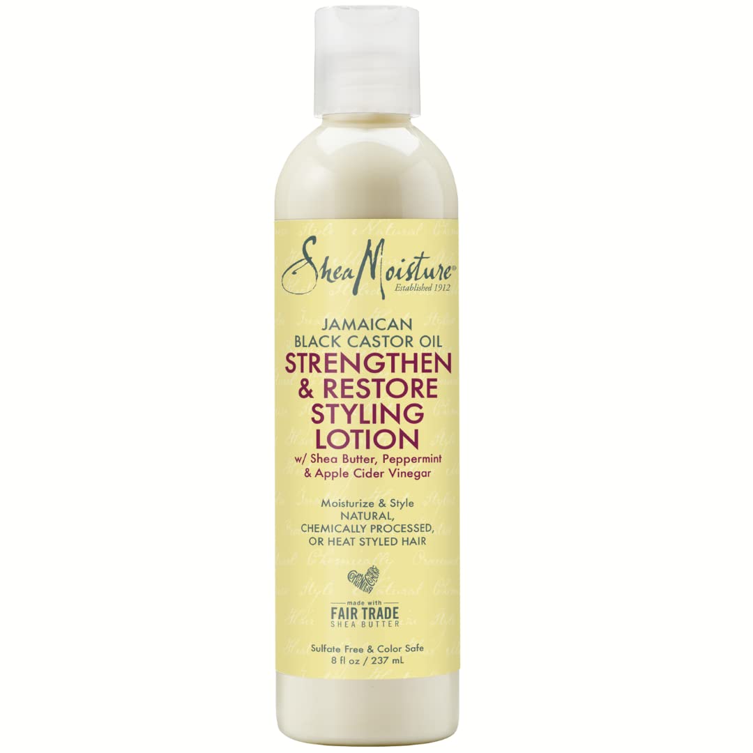SheaMoisture Jamaican Black Castor Oil, Strengthen & Restore Styling Lotion, Moisturize & Style, 8 Oz Beauty & Personal Care Shea Moisture