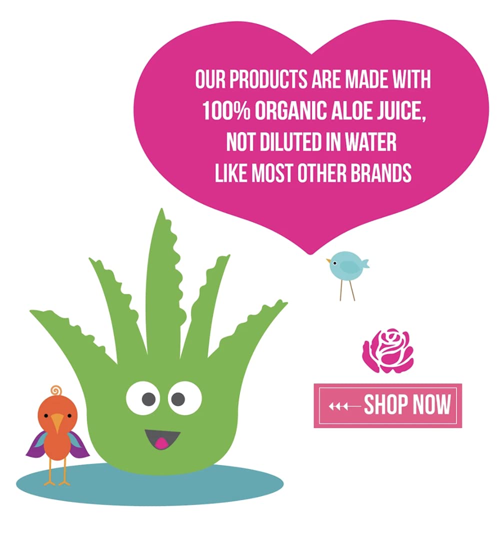 Hair Gel for Kids | Light Hold | Chemical Free | Made with Organic Aloe Vera and Vitamins | Safe on Babies, Toddlers, Men and Women | Always Paraben Beauty & Personal Care Little Roseberry