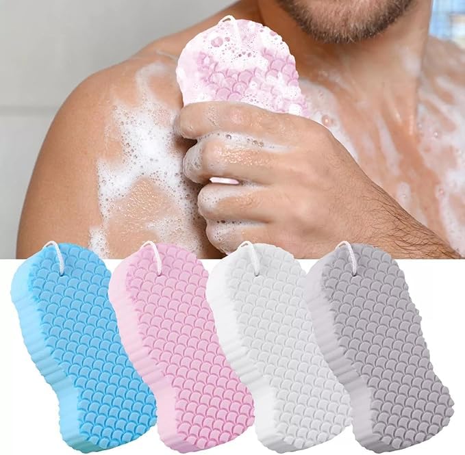 3D Sponge, Super Soft Exfoliating Bath Sponge, Magic Exfoliating Bath Sponge, Exfoliating Bath Sponges for Body, Exfoliating Bath Sponge Remover Dead Beauty and Personal Care loutlo