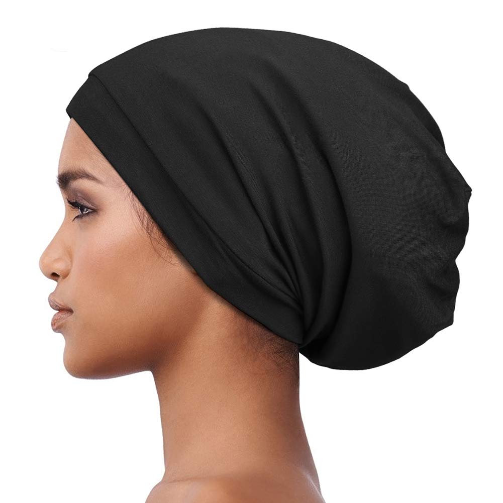 Satin Bonnet for Curly Hair Natural Hair Braids Women Slouchy Beanie Hat Lightweight Beauty and Personal Care Alnorm