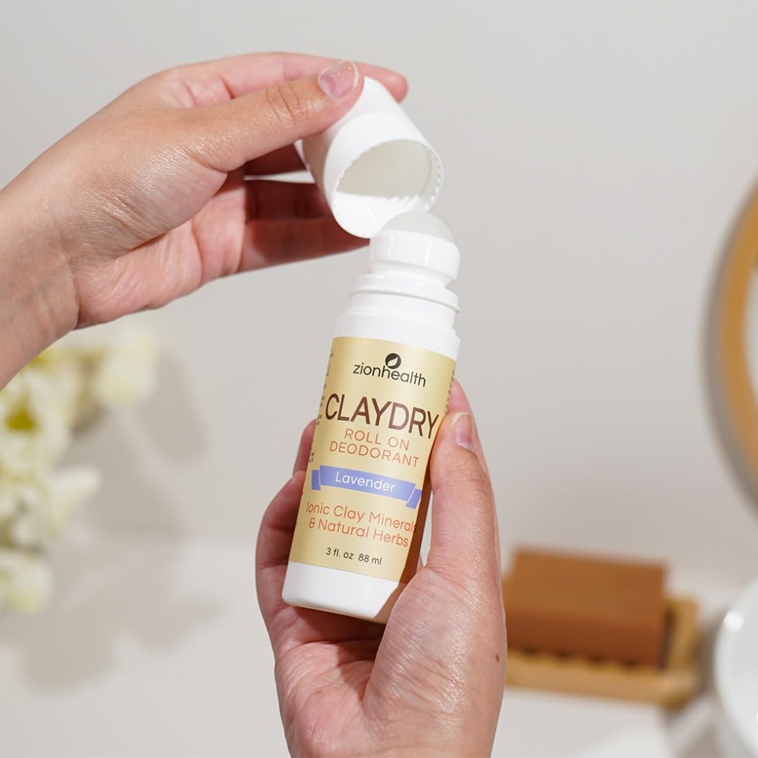 Zion Health Deod Claydry 3 Oz Beauty and Personal Care Adama Minerals