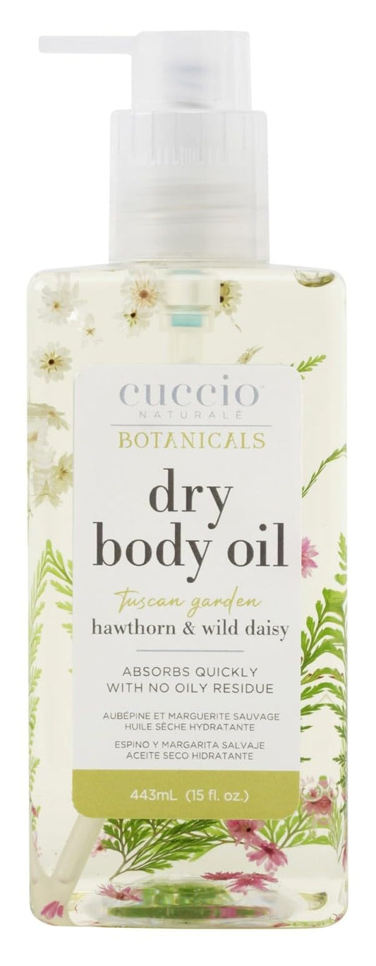 Cuccio Naturale Hydrating Dry Body Oil - Hawthorn & Wild Daisy, Fast?Absorbing Non?Greasy Moisturizer for Soft Radiant Skin, 15 fl oz Beauty & Personal Care Cuccio