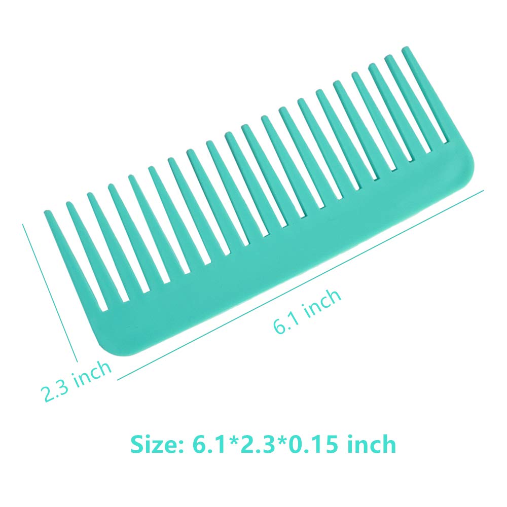 NuAngela Wide Tooth Hair Comb No Static, Detangling Styling Comb For Thick Long Curly Hair, No Handle Round Teeth, Reduce Hair Loss&Breakages, Shower Beauty & Personal Care NuAngela