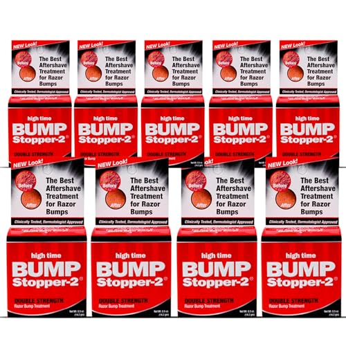 Bump Stopper 2 Double Strength Razor Bump Treatment | Formulated to Relieve Razor Burn | Eliminates Ingrown Hairs | Aftershave for Men - 0.5 OZ (9 Beauty & Personal Care high time