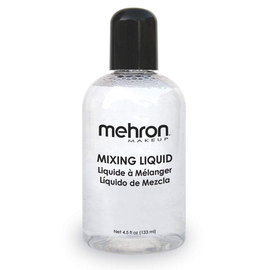 Mehron Makeup Mixing Liquid | Water Resistant For All Day Wear | Multi-Use Makeup Transformer | Eyeliner Mixing Medium | Clear 4.5 fl oz (133 ml) Beauty & Personal Care Mehron