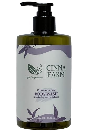CinnaFarm Bodywash, from Cinnamon leaves extraction, nourishing and revitalizing, natural ingredients, vitamin B5, no artificial flavors, fulfates Beauty & Personal Care CinnaFarm