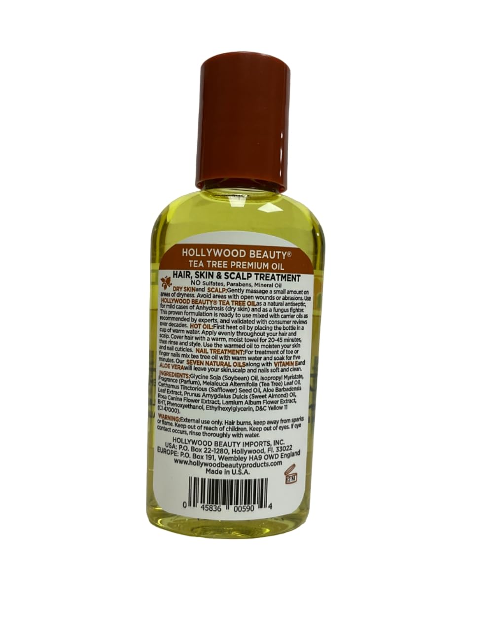 Hollywood Beauty Tea Tree Oil 2 Ounce (59ml) (3 Pack) Beauty & Personal Care Hollywood Beauty