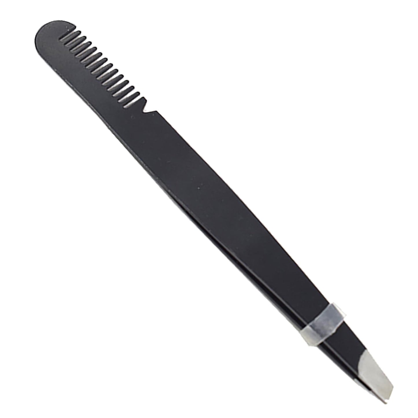 Dioche Eyebrow Tweezers with Comb, Stainless Steel Tweezers Comb, Ergonomic Design Makeup Grooming Tool for Eyebrows or Hair, Accurate Clipping Beauty and Personal Care Dioche