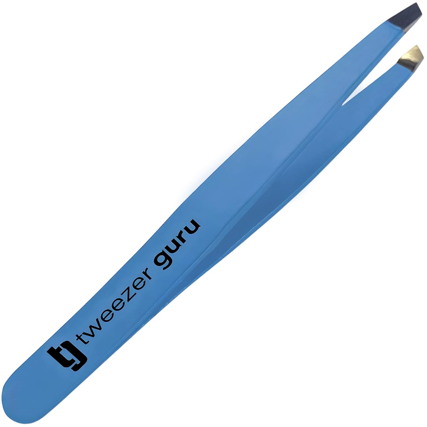 Tweezer Guru Tweezers for Women - Slant Pointed Precision Tweezers for Eyebrows & Ingrown Hair Removal - Blackhead and Splinter Tweezer with Sharp Beauty & Personal Care TWEEZER GURU