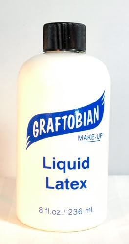 Graftobian Liquid Latex SFX Makeup - Professional Skin Safe Adhesive for Special Effects and Body FX, For Theatrical Stage, Cosplay, and Halloween Beauty & Personal Care Graftobian