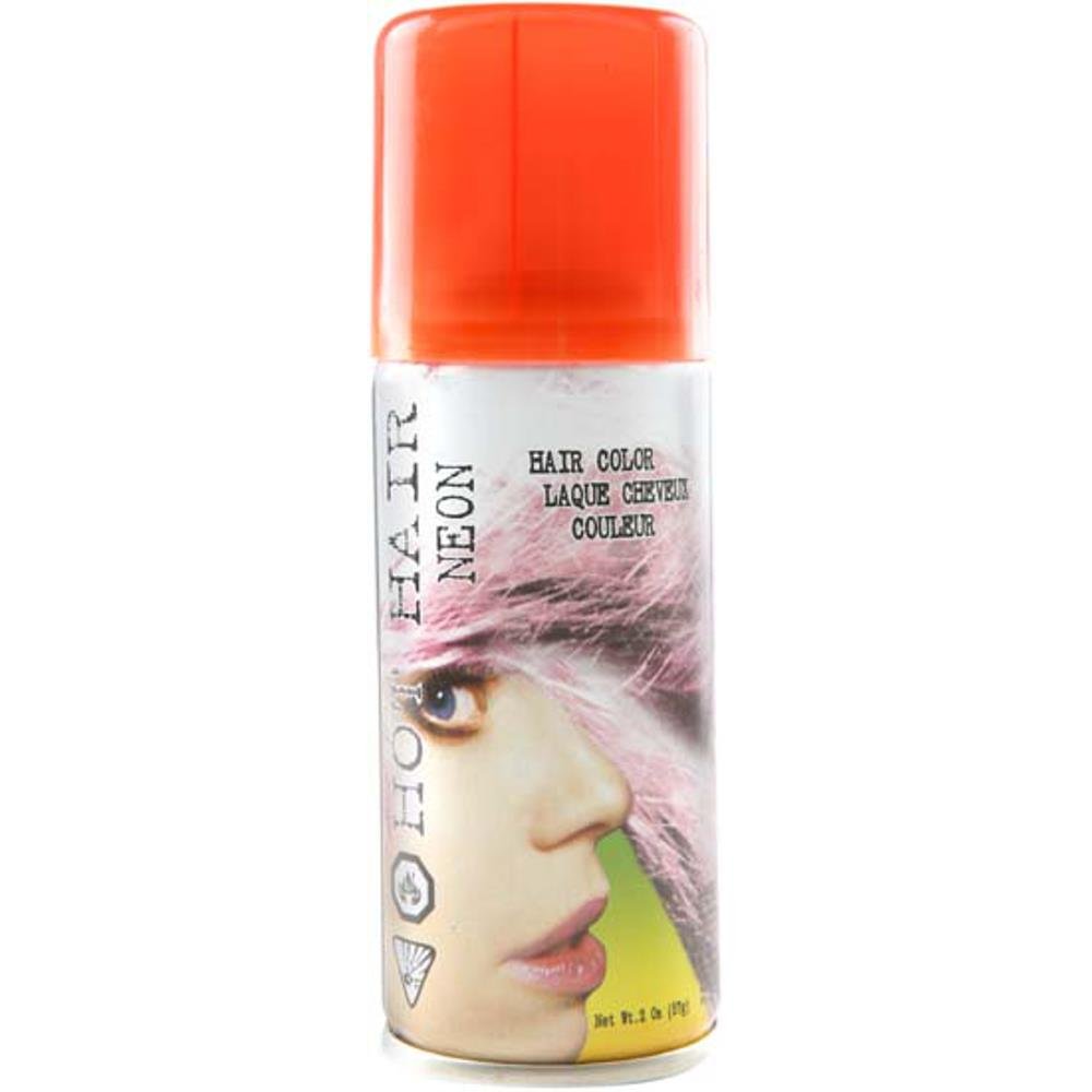 Fun World Women's Orange 2.0oz. Fl. Hair Spray Accessory, Multi, Orange Standard Beauty & Personal Care Fun World