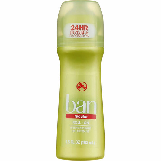 Ban Deodorant 3.5 Ounce Roll-On Anti-Perspirant Regular (103ml) (3 Pack) Beauty and Personal Care Ban