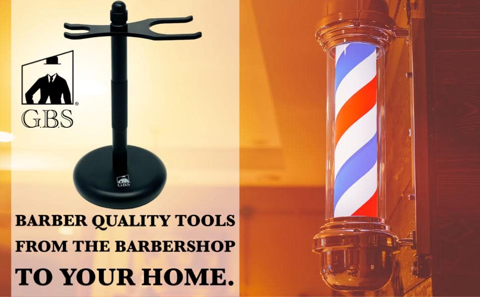 G.B.S Dual Stand for Razor & Brush Stand, Classic Black Matte Beauty and Personal Care G.B.S