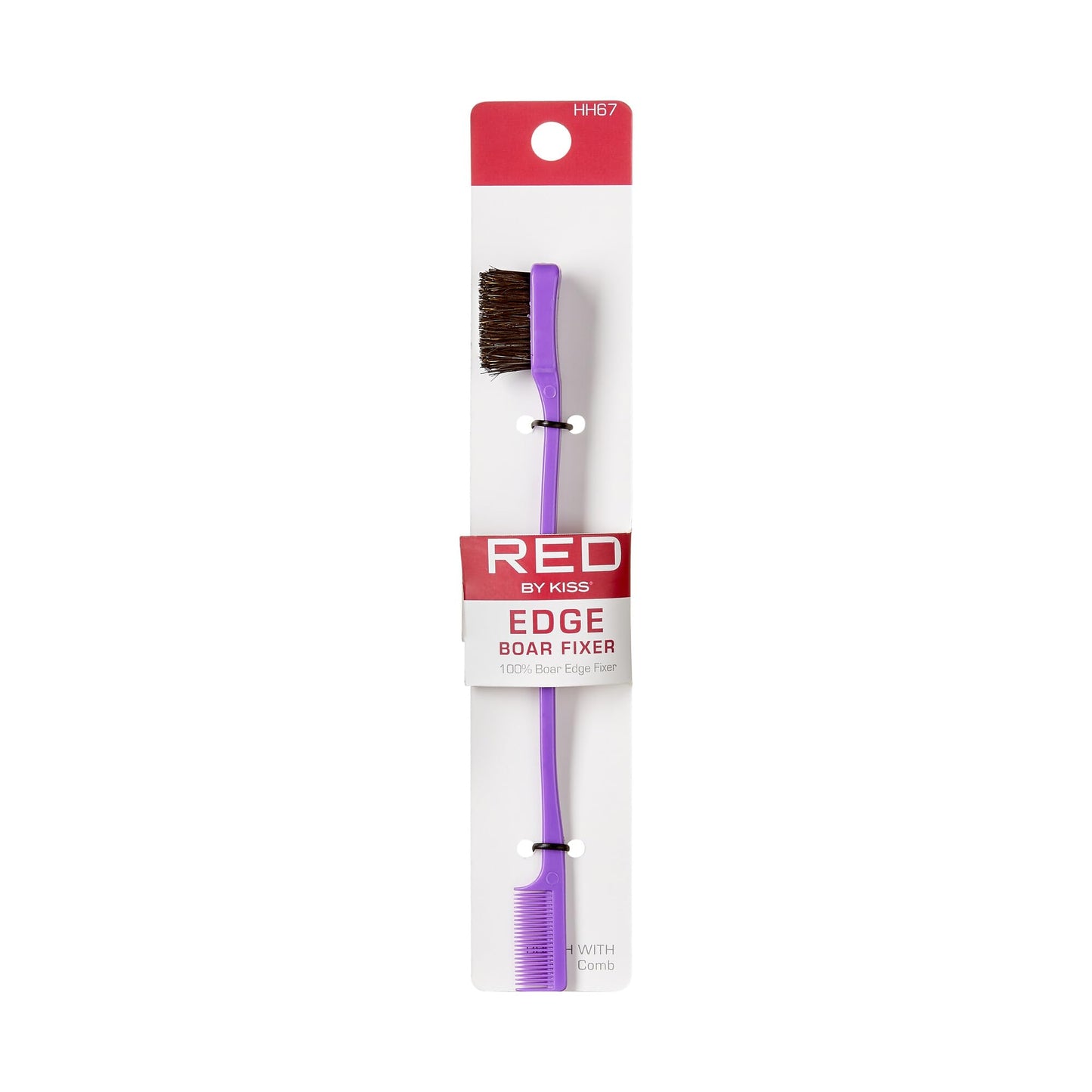 Red by Kiss Ultimate Edge Fixer Professional Boar Hair Brush (100% Boar Hair) (BSH25) Beauty & Personal Care Red by Kiss