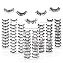 50 Pairs 5 Styles MUSELASH False eyelashes set professional 100% Handmade natural, glamorous, demi wispies, volume multipacks, cotton band, 10 Pairs Beauty & Personal Care MUSELASH