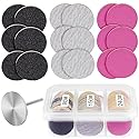Rolybag Sanding Paper Discs and Metal Nail Drill Bit 25mm Pedicure Disc Replacement Sanding Discs Bits for Nail Drill Foot Files Electric Remover Dead Beauty & Personal Care Rolybag