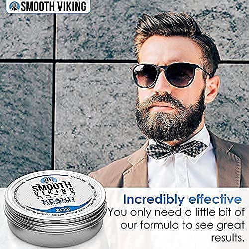 Vikings Beard Conditioner for Men - Ultimate Care for Silky Smooth Beard and Mustache, Softener with Leave-In Lotion/Cream (2 Oz) Beauty & Personal Care SMOOTH VIKING BEARD CARE