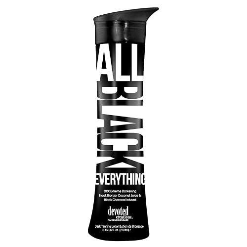 Devoted Creations All Black Everything - Extreme Darkening Black Bronzer Dark Tanning Lotion Beauty & Personal Care Devoted Creations