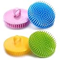 Aroveea Hair Scalp Brush Dandruff Cleaning Brush Shower Scalp Shampoo Brush Scalp Massager Pack of 4(Blue,Green,Yellow,Pink) Beauty & Personal Care Aroveea
