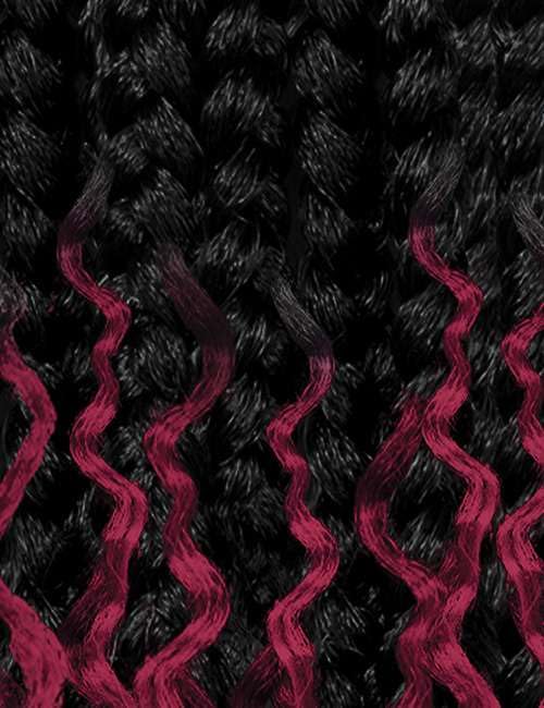 Outre X-Pression - Twisted Up - Boho Wet & Wavy Vibe Ocean Braid 24" 3X (CT/DRAGON FRUIT)