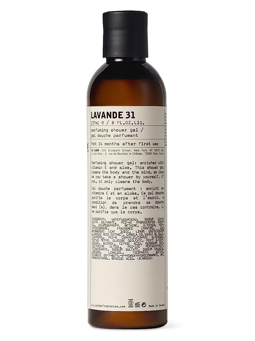 Le Labo Shower Gel Lavande 31 - Size 237mL / 8 Oz. Beauty & Personal Care Le Labo