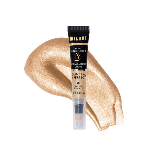 Milani Conceal + Perfect Liquid Highlighter for Added Glow, Face Lift Collection - Lunar, Pack of 1